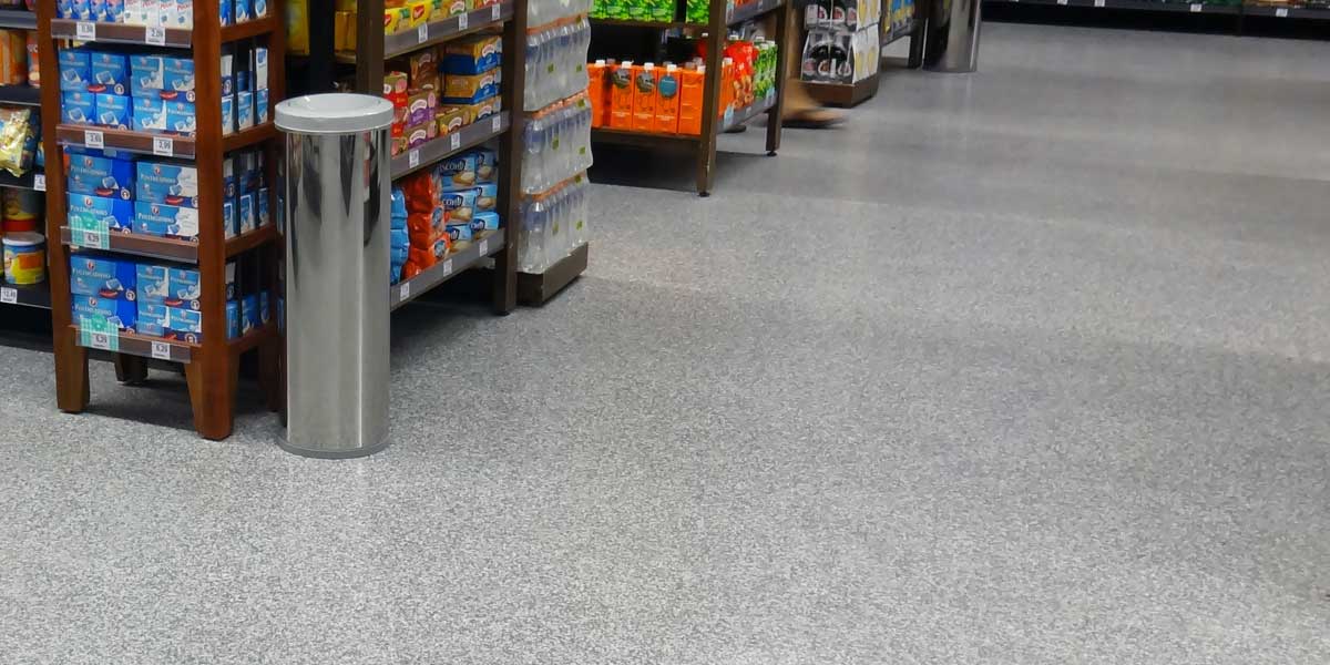 Retail commercial epoxy floor coating