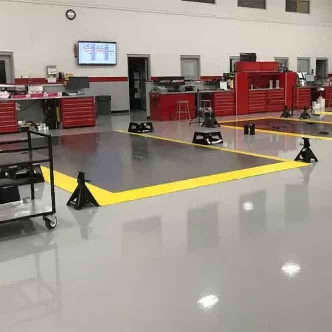 New epoxy and polyaspartic flooring system